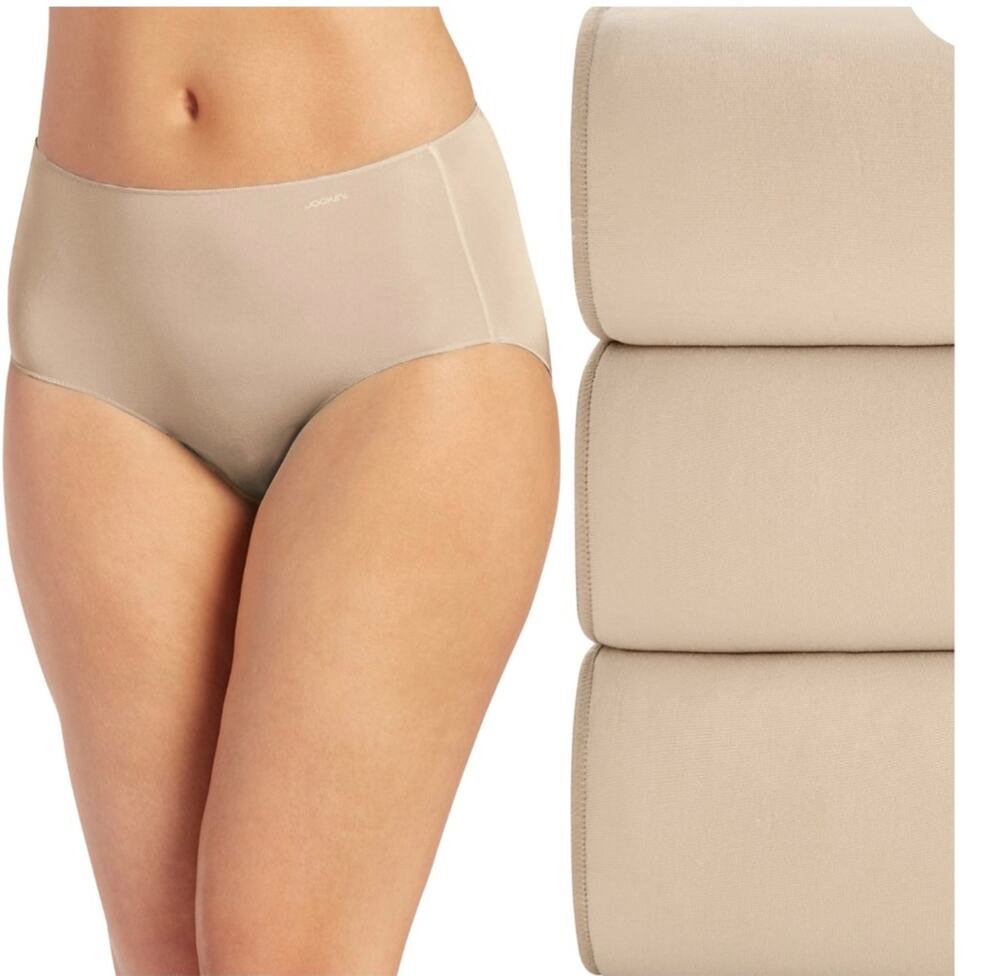 Brand New Jockey 3 Pack Women's XL Underwear Hipster Panties Beige